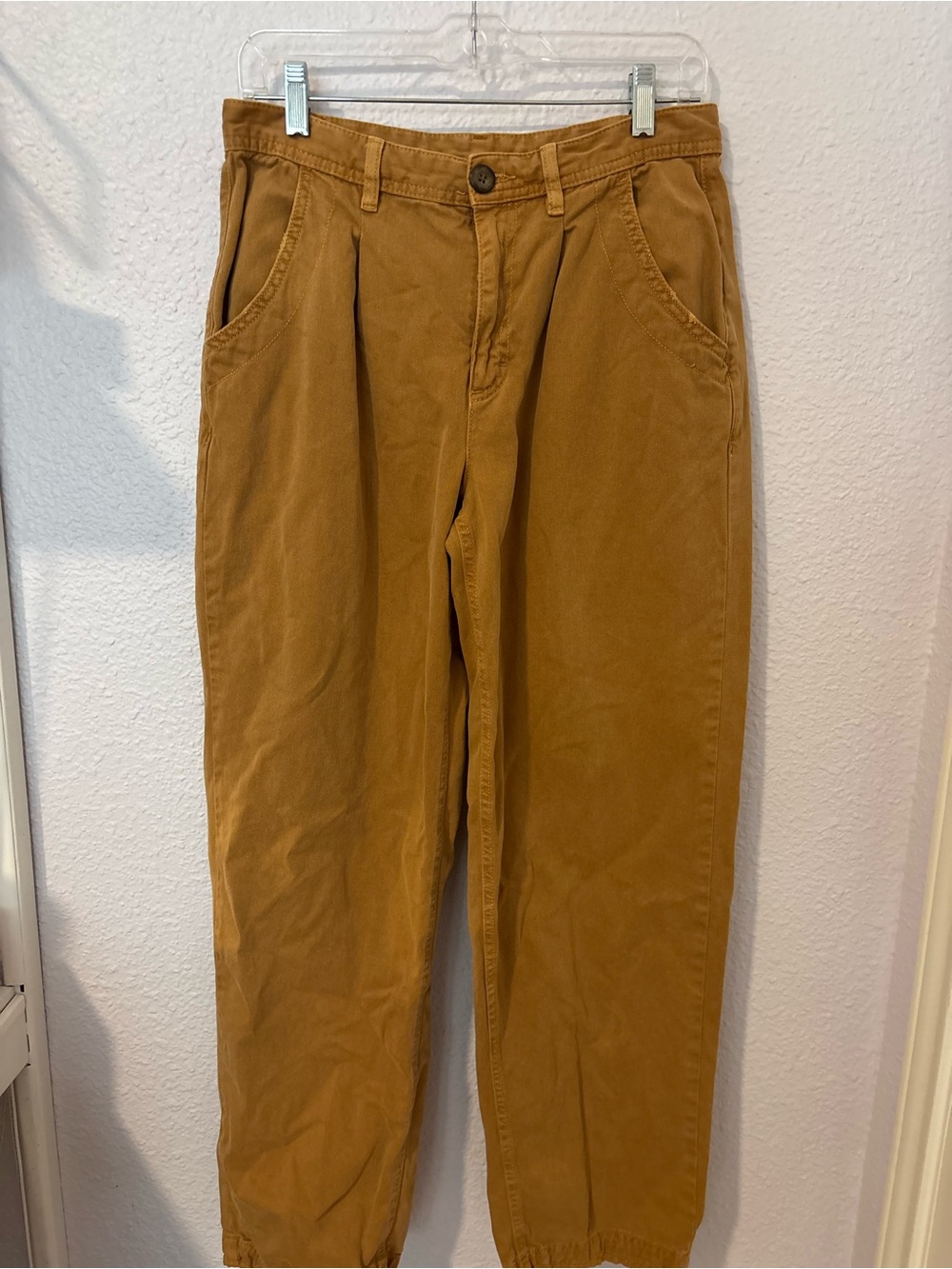 Free People Men's Pleated Chinos in Camel